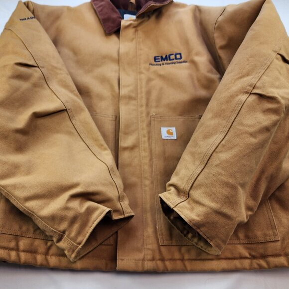 Carhartt Tan Canvas Insulated Winter Jacket Coat (3XL) - Picture 7 of 9